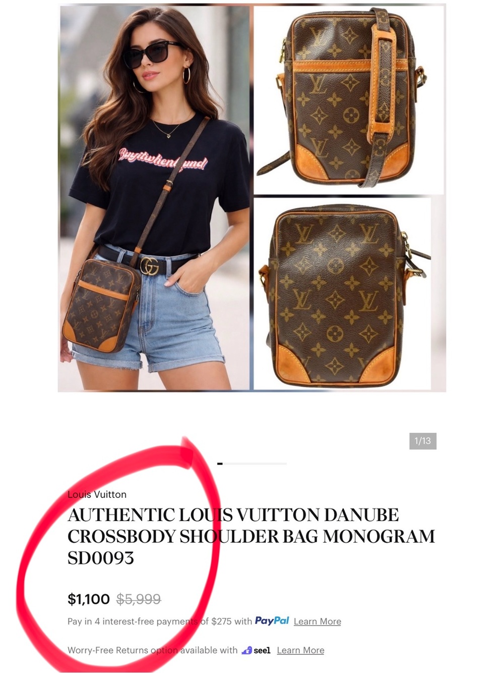 ✅LV AUTHENTIC Monogram Canvas UNISEX LOUIS VUITTON - Picture 2 of 13
